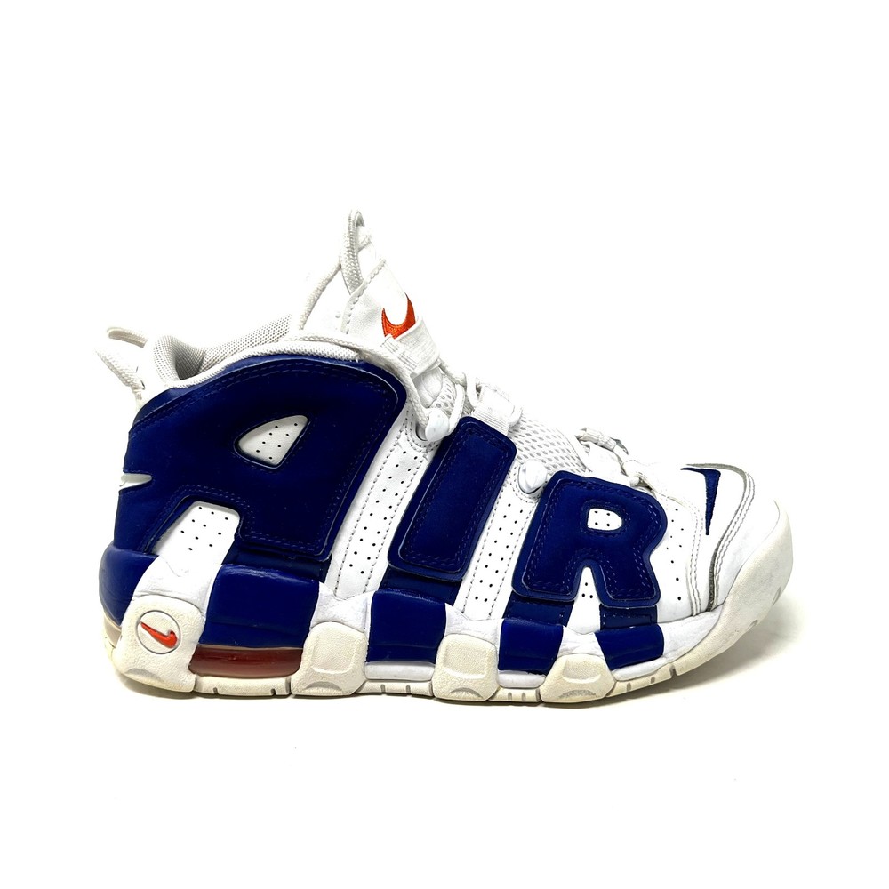 Nike Air More Uptempo Knicks Youth 6.5 Womens 8 White Blue Shoes 415082-103